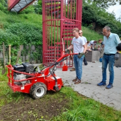 Fräse einsatzbereit